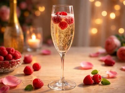 découvrez comment préparer un cocktail champagne et framboise irrésistible pour célébrer l'amour avec élégance et saveurs raffinées.