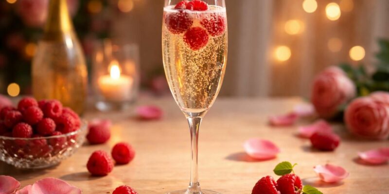 découvrez comment préparer un cocktail champagne et framboise irrésistible pour célébrer l'amour avec élégance et saveurs raffinées.