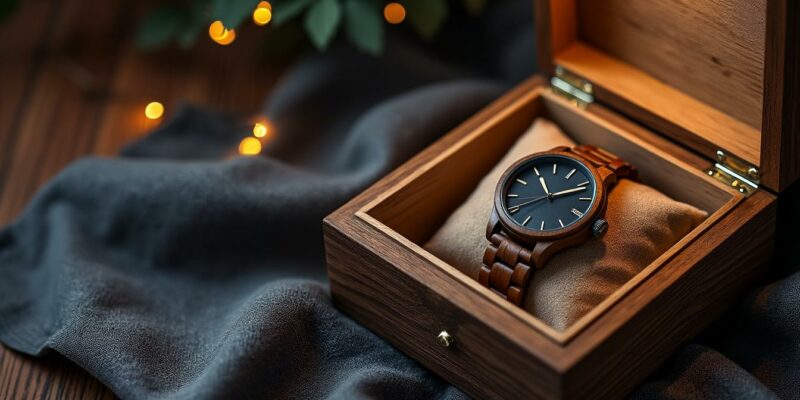 découvrez notre coffret cadeau de montre en bois artisanale, un présent unique et original pour toutes les occasions. offrez une touche d'élégance naturelle avec ce bijou intemporel, idéal pour surprendre vos proches lors d'anniversaires, mariages ou fêtes. fabriquée avec soin, chaque montre raconte une histoire et affirme votre goût pour l'artisanat.