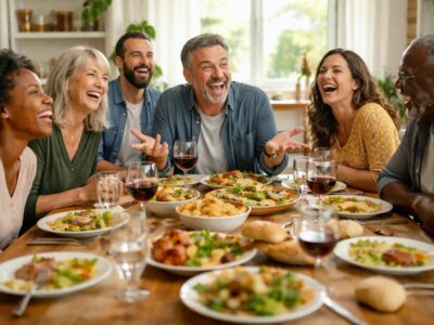 découvrez comment poser des questions inattendues et amusantes peut transformer un repas ordinaire en un moment de rire et de convivialité.