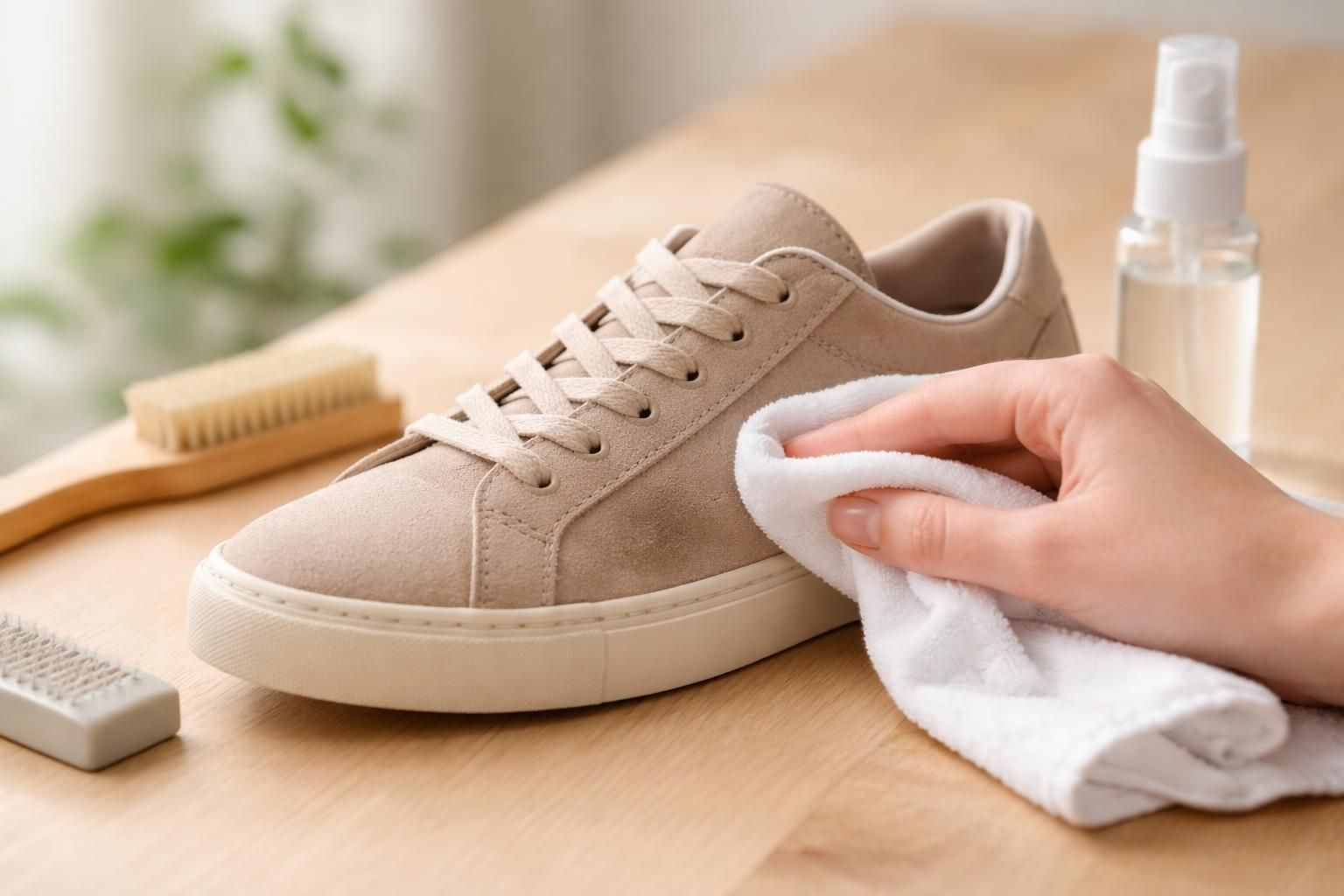 découvrez nos astuces efficaces pour nettoyer une tache sur une chaussure en daim sans laisser d'auréole et préserver la beauté de vos souliers.