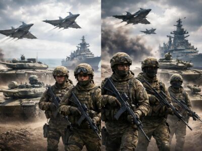 analyse approfondie comparant la puissance militaire de l'armée française et de l'armée russe, couvrant les forces, équipements et stratégies des deux nations.