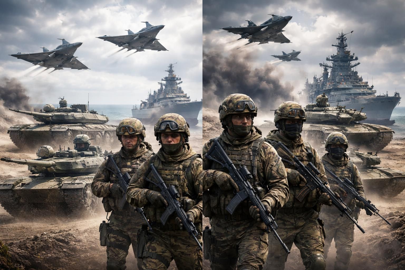 analyse approfondie comparant la puissance militaire de l'armée française et de l'armée russe, couvrant les forces, équipements et stratégies des deux nations.