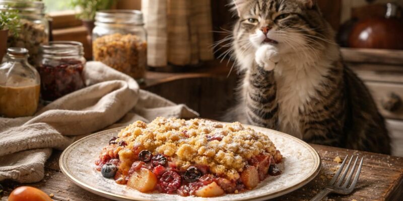 découvrez le crumble du chat qui tousse, une recette unique qui marie parfaitement tradition culinaire et créativité pour un dessert savoureux et original.