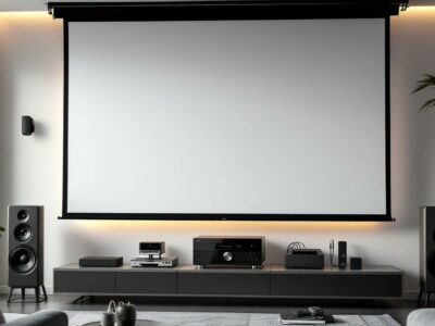 découvrez comment connecter facilement votre écran de projection motorisé à votre système audio pour une expérience audiovisuelle optimale.