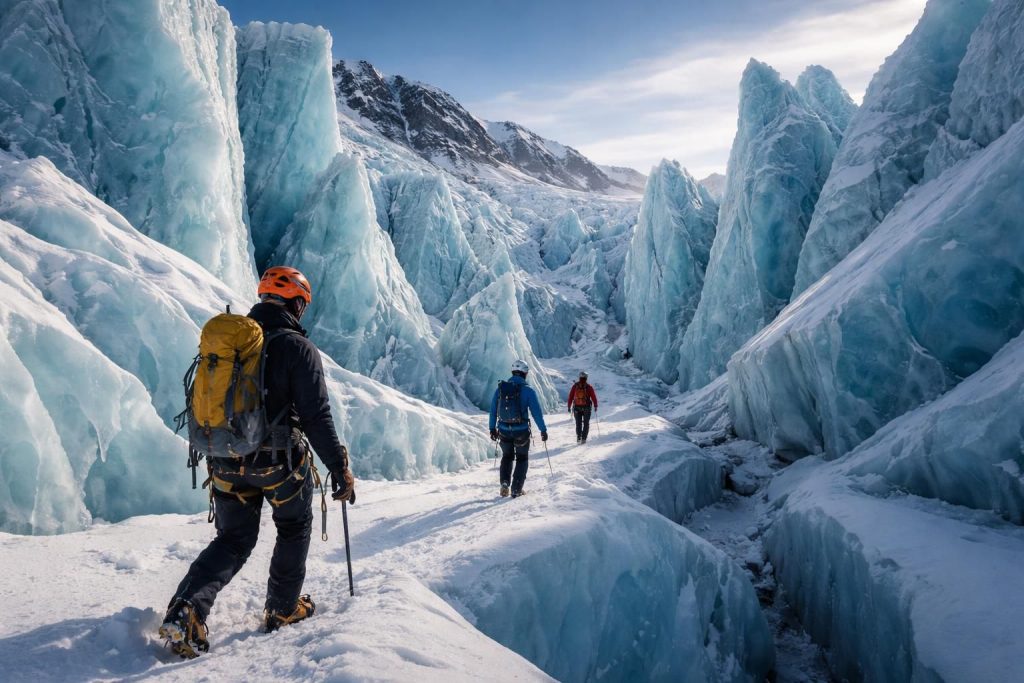 plongez au cœur des glaciers avec "explorer les séracs" : une aventure captivante alliant découverte scientifique et exploration des formations glaciaires spectaculaires.