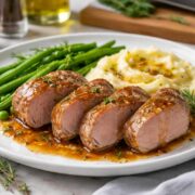 découvrez la recette express du filet mignon de porc du chef, prête en seulement 10 minutes pour un repas savoureux et rapide.