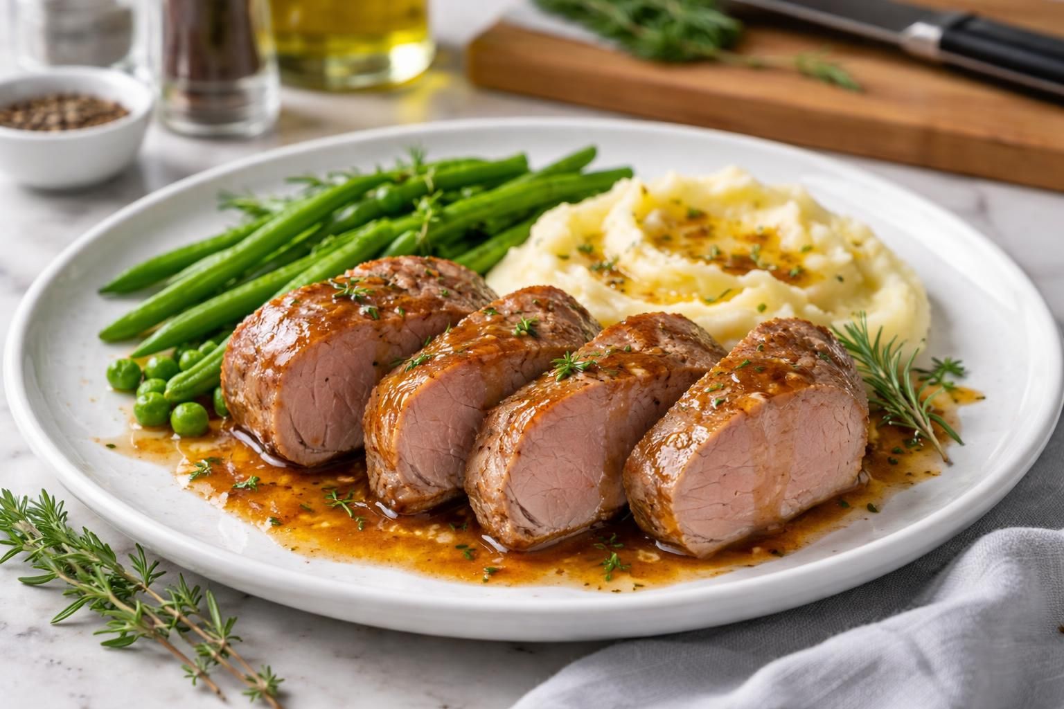 découvrez la recette express du filet mignon de porc du chef, prête en seulement 10 minutes pour un repas savoureux et rapide.
