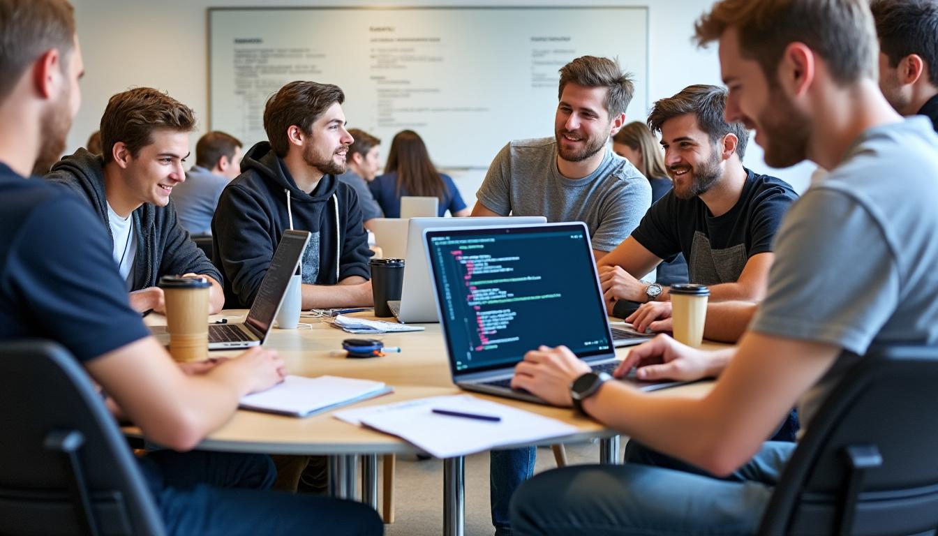 rejoignez notre formation intensive de développeur web en 12 mois et transformez votre passion en carrière. apprenez les compétences techniques indispensables, bénéficiez d'un accompagnement personnalisé et ouvrez la porte à de nombreuses opportunités professionnelles. votre avenir commence ici!
