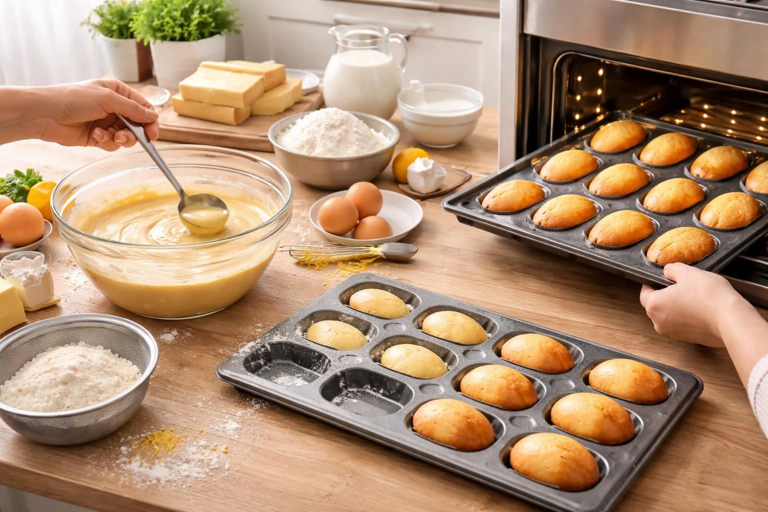 découvrez la meilleure recette de madeleine avec notre guide pas à pas spécialement conçu pour les débutants. réalisez des madeleines moelleuses et délicieuses facilement chez vous !