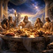 explorez le mystère du repas des dieux de l'olympe et plongez au cœur de la mythologie grecque pour découvrir les secrets divins et légendaires de ce festin céleste.