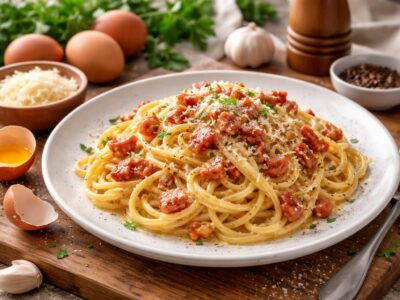 découvrez les secrets d'une carbonara express, facile et rapide à préparer, pour étonner vos invités avec un plat savoureux et authentique.