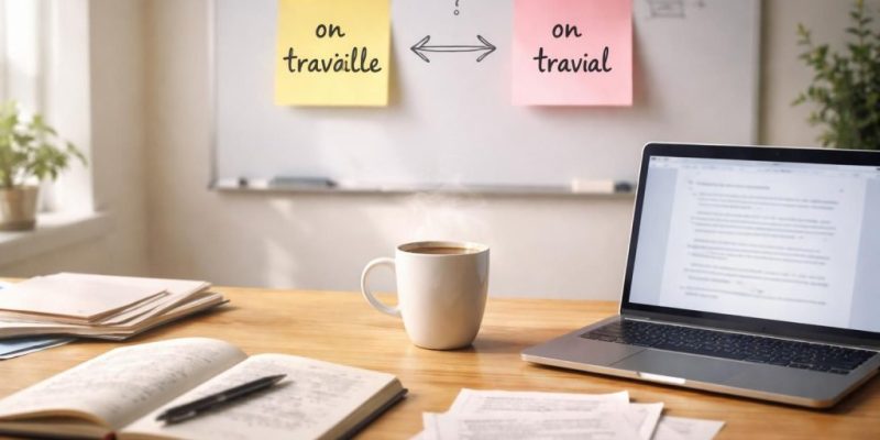 découvrez la différence entre "on travaille" et "on travail" dans ce dilemme linguistique expliqué clairement pour éviter les erreurs courantes en français.