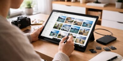 apprenez à trier et sauvegarder efficacement vos photos de voyage sur une tablette windows pour garder vos souvenirs bien organisés et accessibles.