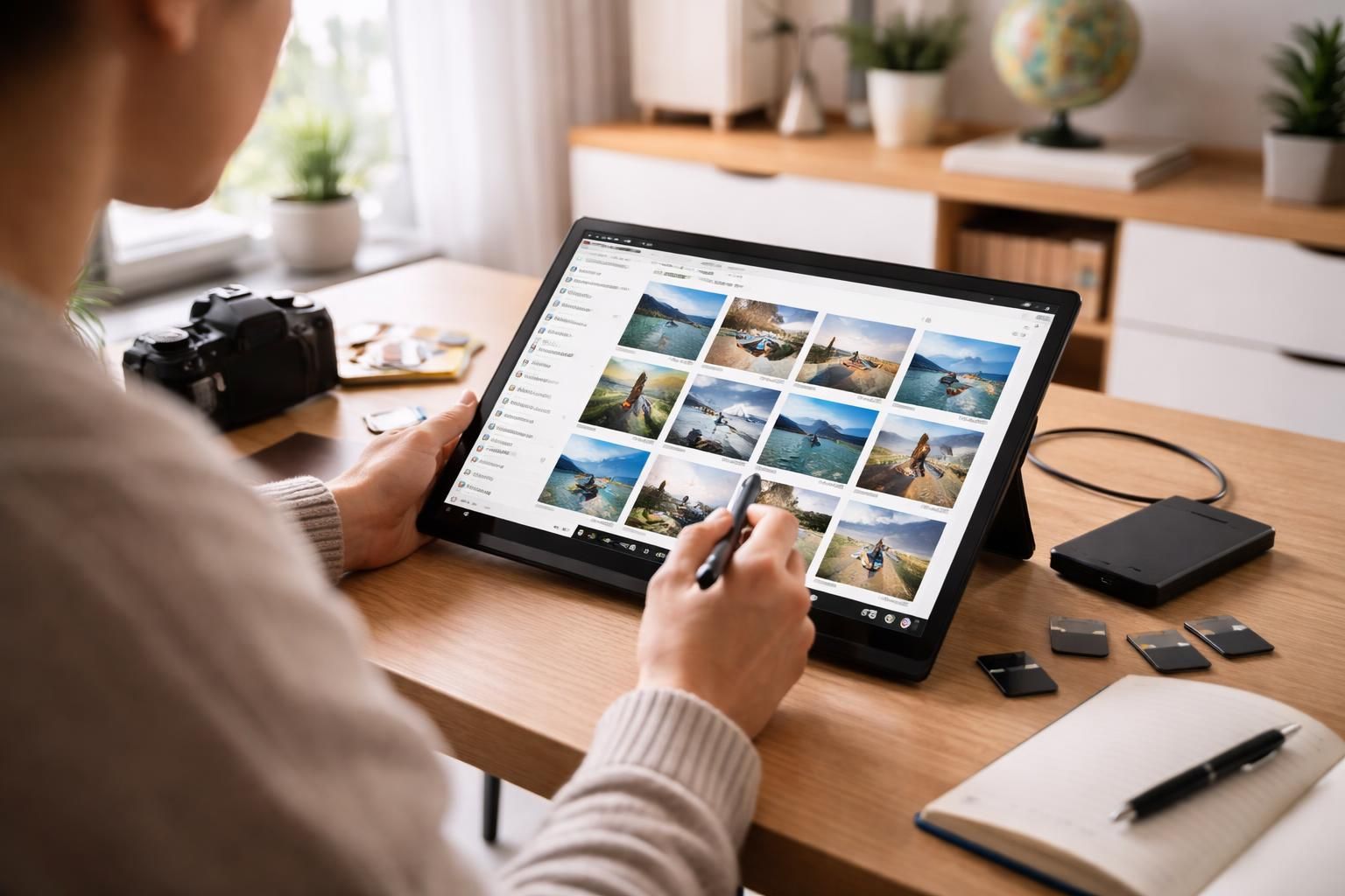 apprenez à trier et sauvegarder efficacement vos photos de voyage sur une tablette windows pour garder vos souvenirs bien organisés et accessibles.