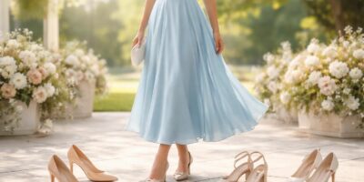 découvrez quelles couleurs de chaussures choisir pour accompagner parfaitement une robe bleu ciel lors d'un baptême, alliant élégance et harmonie des tons.