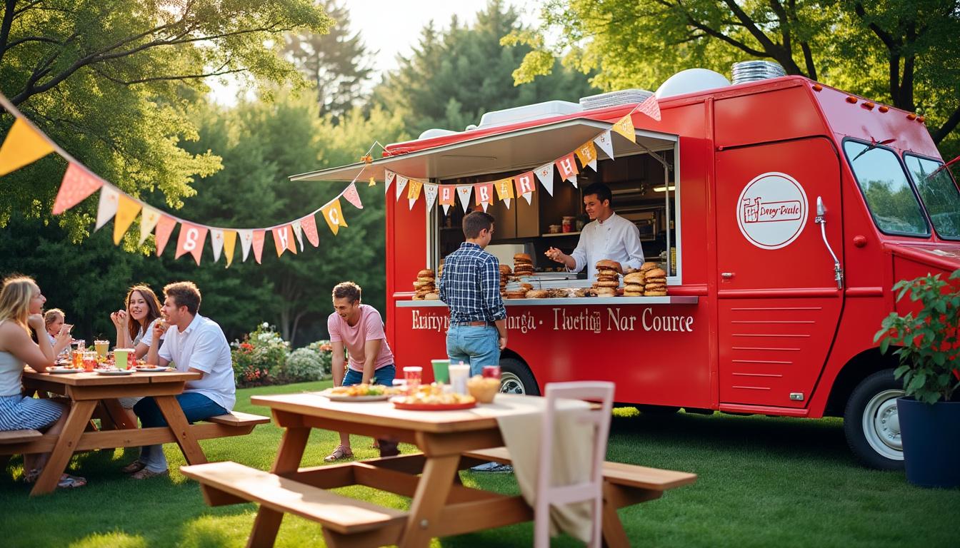 offrez une expérience unique à votre fête d'anniversaire en invitant un food truck original ! savourez des plats savoureux et créez des souvenirs inoubliables avec vos invités autour d'une cuisine conviviale et tendance.