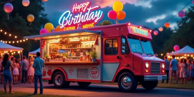 offrez une expérience gastronomique inoubliable à vos invités en louant un food truck original pour votre fête d'anniversaire. ambiance conviviale et menu sur mesure garantis !