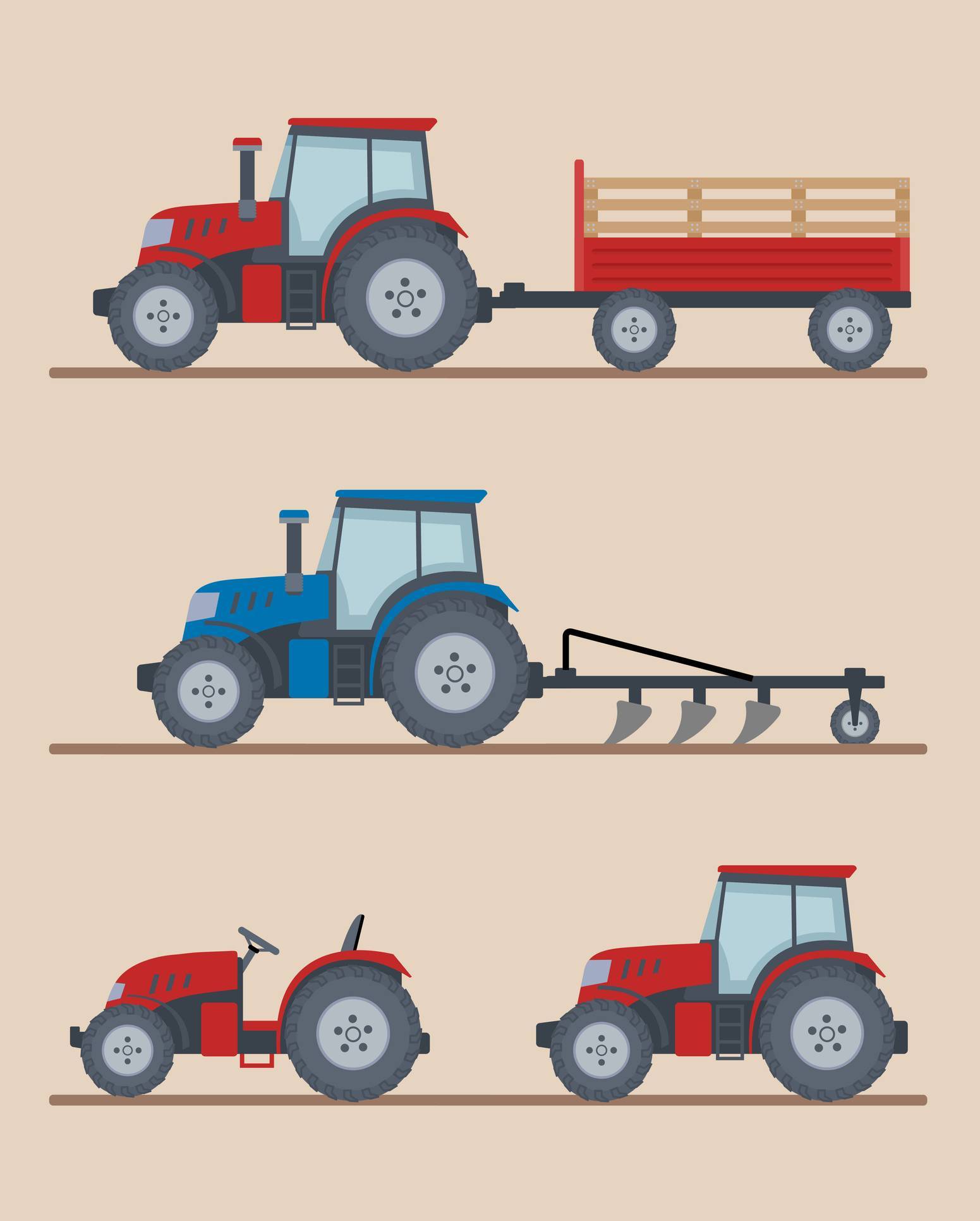 Remorque de tracteur accessoires véhicule agricole