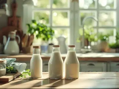 lait contre gaz