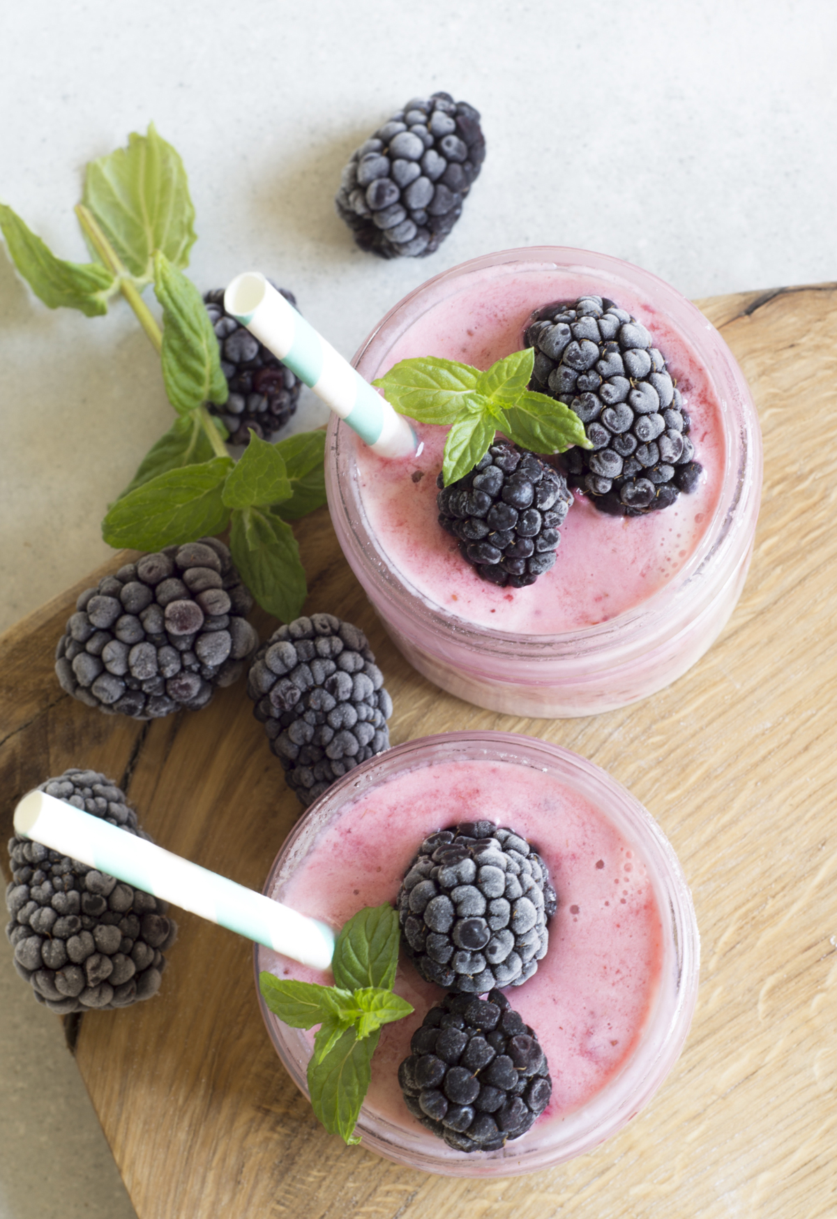 smoothie avec des fruits surgelés